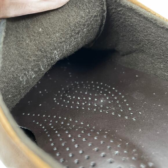 SAS Hand Crafted Comfort Moccasins Lace Up Brown Made in USA Size 9.5 - Picture 10 of 10